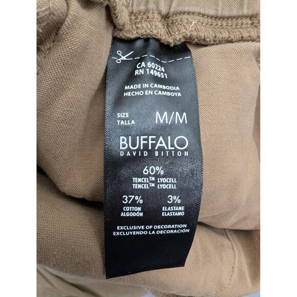 Buffalo David Bitton Pants Mens Medium Brown Jogger Drawstring Tencel Blend - Picture 12 of 13